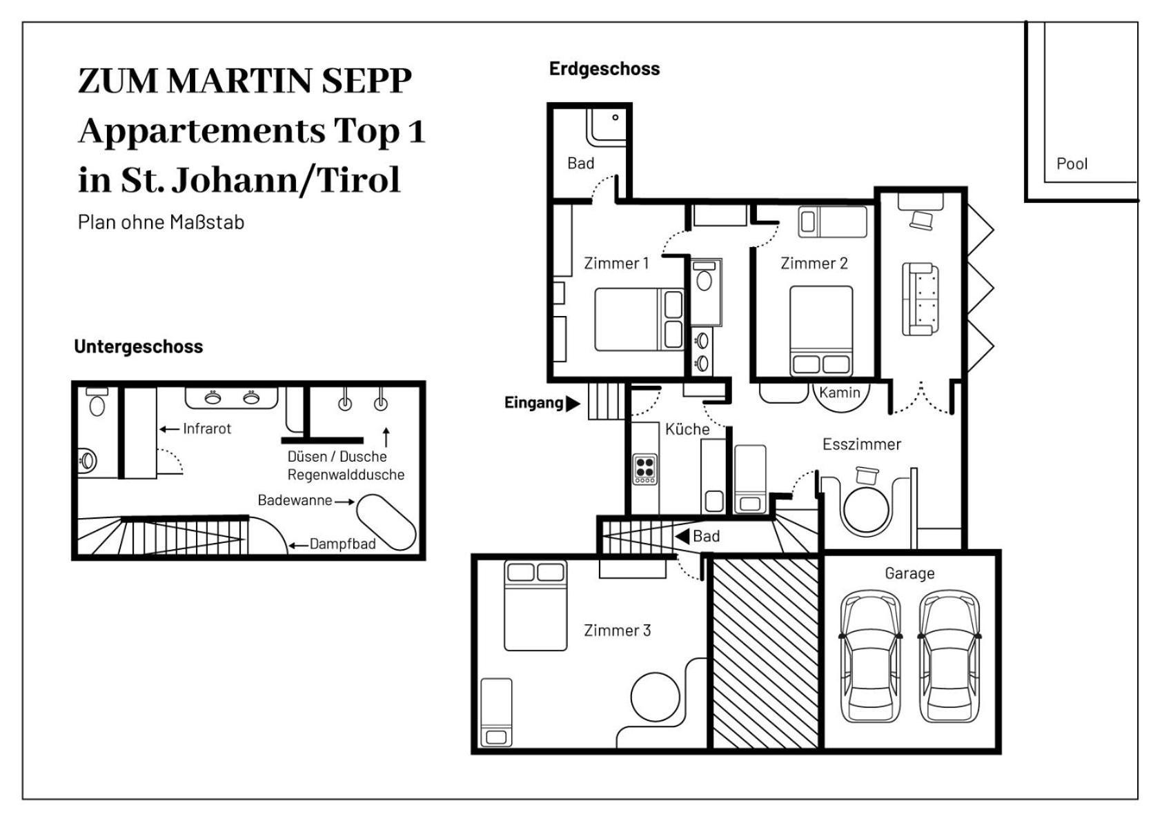 Zum Martin Sepp Appartements Im Martinshof St. Johann in Tirol Extérieur photo