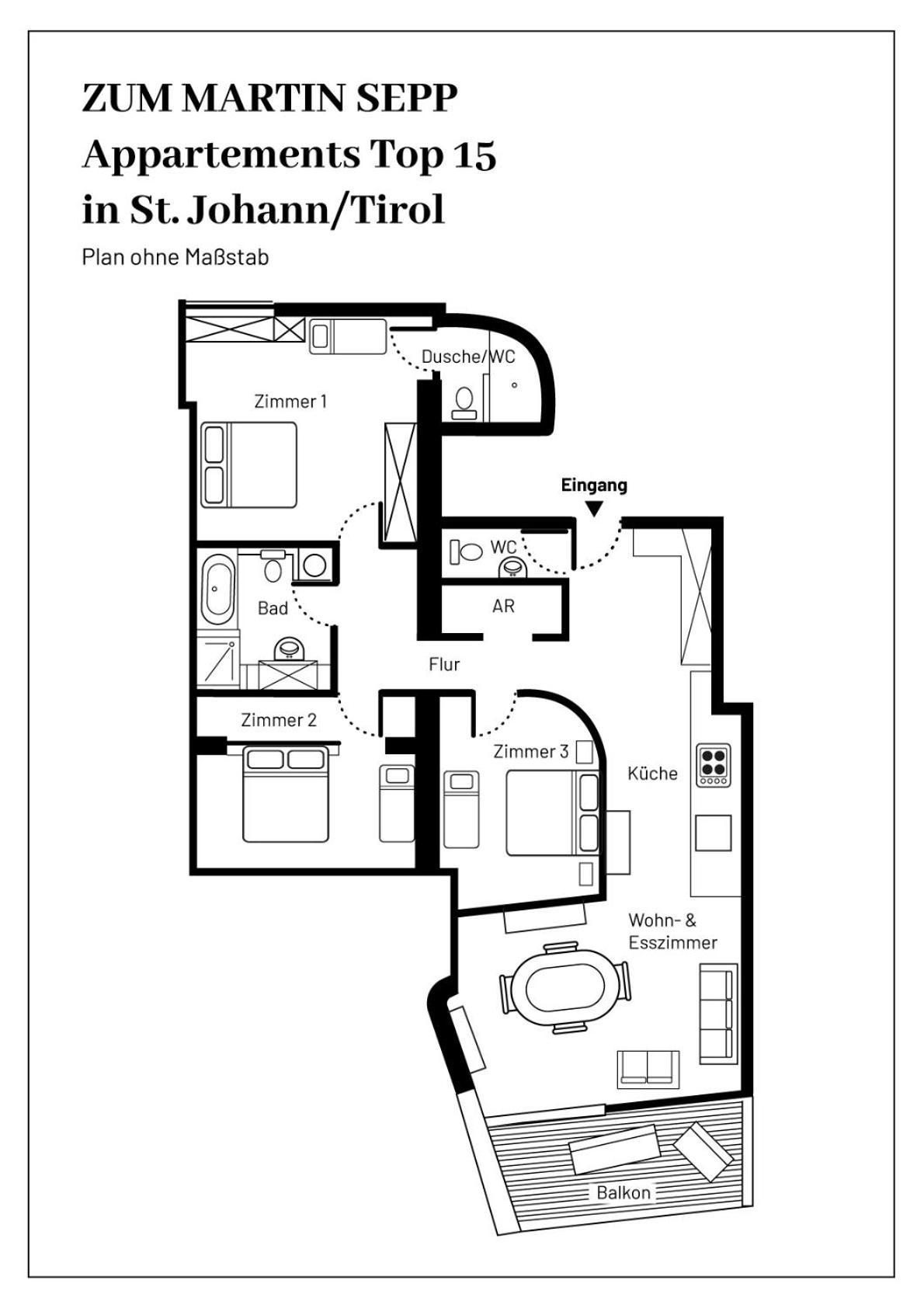 Zum Martin Sepp Appartements Im Martinshof St. Johann in Tirol Extérieur photo